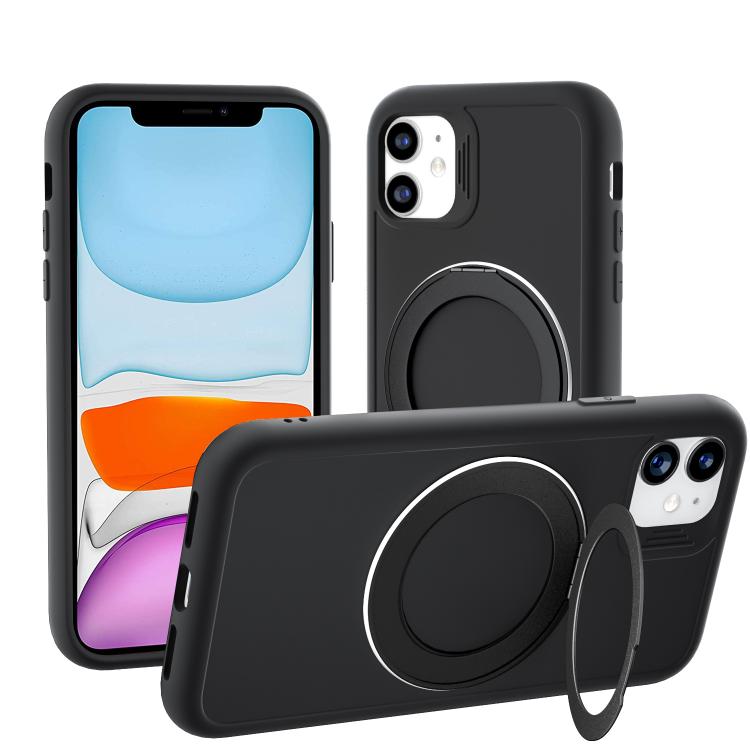 Custodia magnetica per telefono con anello girevole a 360 gradi della serie Dark Star., For iPhone 13, For iPhone 11