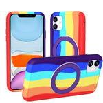 Custodia magnetica per telefono con anello girevole a 360 gradi della serie Dark Star., For iPhone 13, For iPhone 11