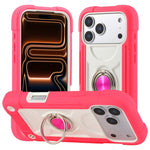 Custodia ibrida silicone PC con anello girevole iPhone 17 Pro