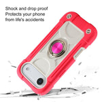 Custodia per telefono ibrida in silicone PC con doppio anello di supporto girevole a 360 gradi., For iPhone Air, For iPhone 16 Pro Max