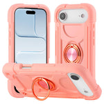 Custodia per telefono ibrida in silicone PC con doppio anello di supporto girevole a 360 gradi., For iPhone Air, For iPhone 16 Pro Max