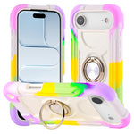 Custodia ibrida in silicone e PC con doppio anello per iPhone Air