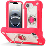Custodia per telefono ibrida in silicone PC con doppio anello di supporto girevole a 360 gradi., For iPhone 17e / 16e, For iPhone 17 Pro Max