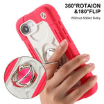Custodia per telefono ibrida in silicone PC con doppio anello di supporto girevole a 360 gradi., For iPhone 17e / 16e, For iPhone 17 Pro Max