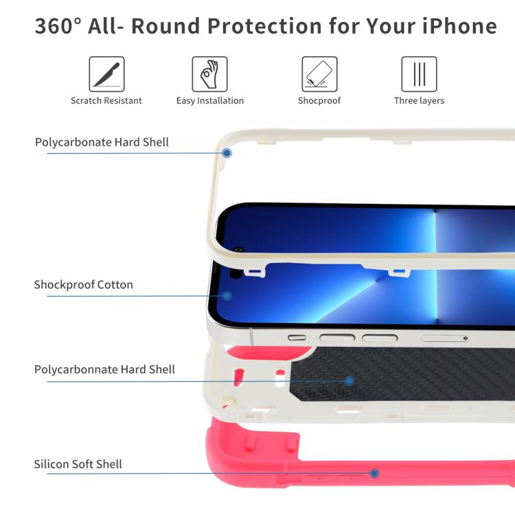 Custodia per telefono ibrida in silicone PC con doppio anello di supporto girevole a 360 gradi., For iPhone 15 Pro, For iPhone 15 Plus