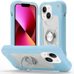 Custodia per telefono ibrida in silicone PC con doppio anello di supporto girevole a 360 gradi., For iPhone 13 Pro, For iPhone 13