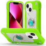 Custodia per telefono ibrida in silicone PC con doppio anello di supporto girevole a 360 gradi., For iPhone 13 Pro, For iPhone 13