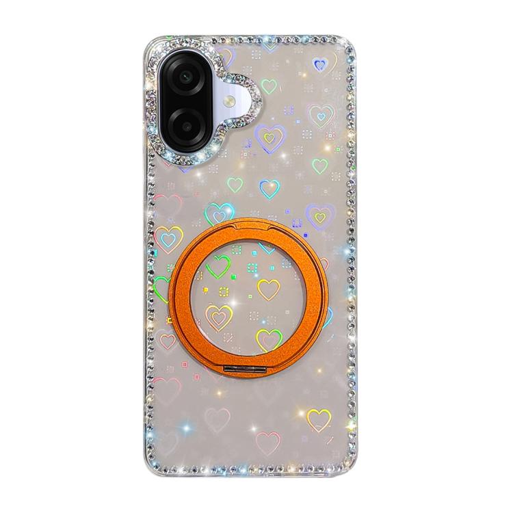 Custodia per telefono Diamond IMD con supporto magnetico in metallo e rotazione a 360°., For Samsung Galaxy A07 4G / 5G, For Samsung Galaxy A17 5G