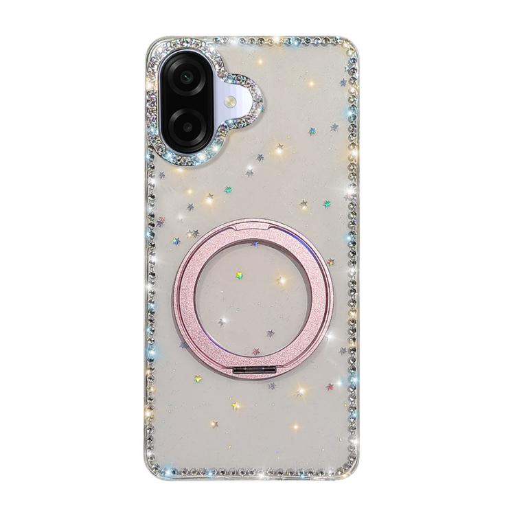 Custodia per telefono Diamond IMD con supporto magnetico in metallo e rotazione a 360°., For Samsung Galaxy A07 4G / 5G, For Samsung Galaxy A17 5G