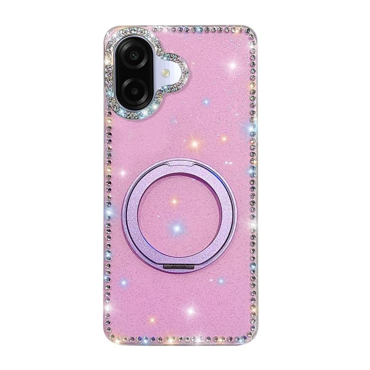 Custodia per telefono Diamond IMD con supporto magnetico in metallo e rotazione a 360°., For Samsung Galaxy A07 4G / 5G, For Samsung Galaxy A17 5G