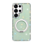 Custodia per telefono Diamond IMD con supporto magnetico in metallo e rotazione a 360°., For Samsung Galaxy S25 Ultra 5G, For Samsung Galaxy S24 FE 5G