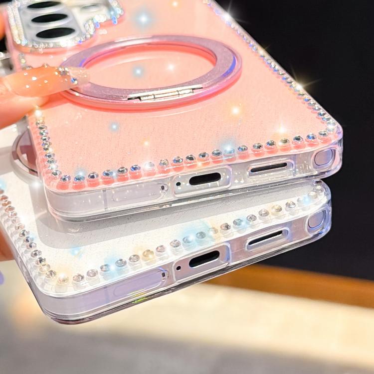 Custodia per telefono Diamond IMD con supporto magnetico in metallo e rotazione a 360°., For Samsung Galaxy S25 Ultra 5G, For Samsung Galaxy S24 FE 5G