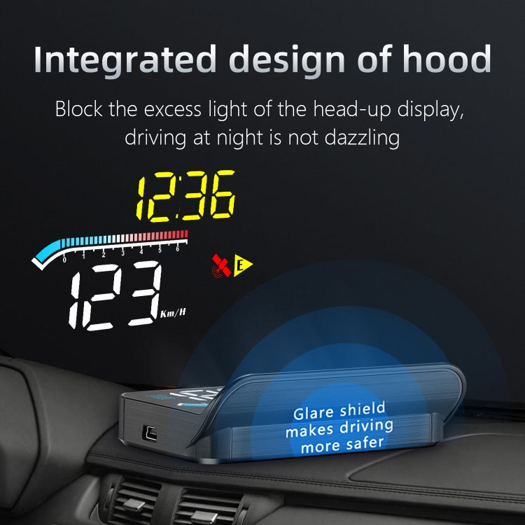 Strumento diagnostico OBD2 per auto HUD Head-up Display M17 per misuratore di velocità GPS, M17