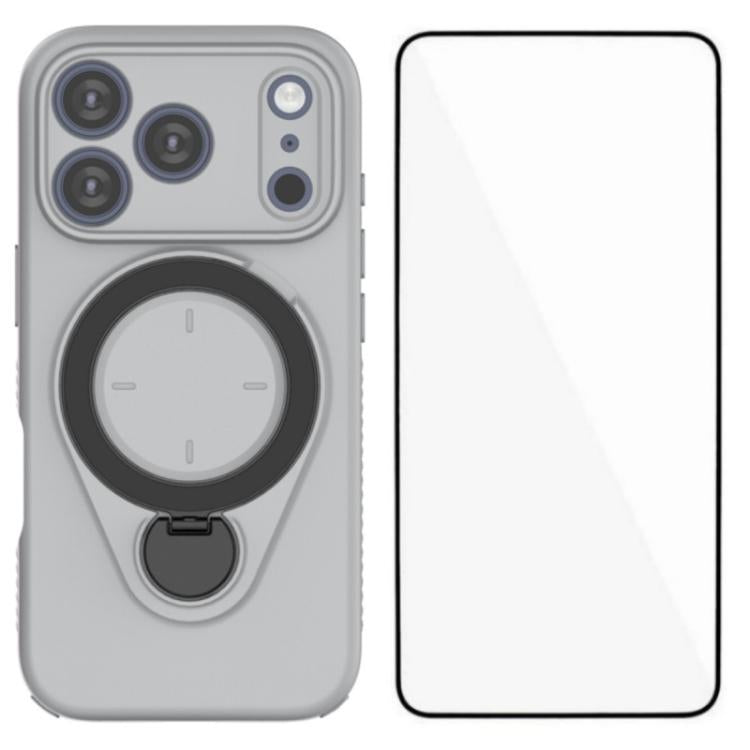 Custodia per telefono WANLONFENG con anello di supporto e protezione per lo schermo., For iPhone 17 Pro Max, For iPhone 17 Pro, For iPhone 17, For iPhone Air