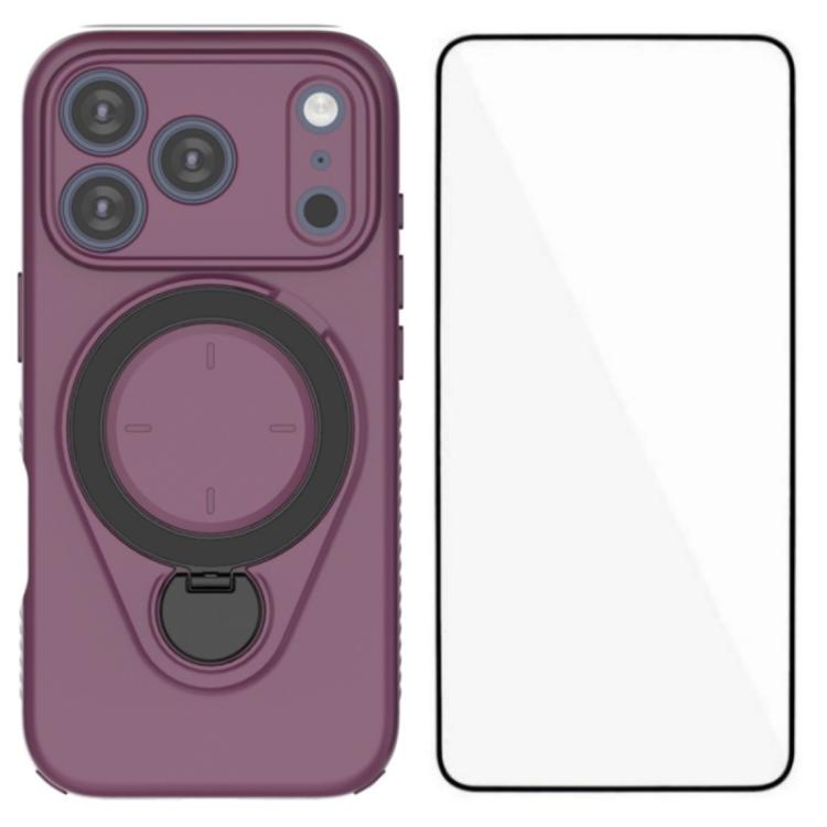 Custodia per telefono WANLONFENG con anello di supporto e protezione per lo schermo., For iPhone 17 Pro Max, For iPhone 17 Pro, For iPhone 17, For iPhone Air