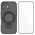 Custodia per telefono WANLONFENG con anello di supporto e protezione per lo schermo., For iPhone 17 Pro Max, For iPhone 17 Pro, For iPhone 17, For iPhone Air