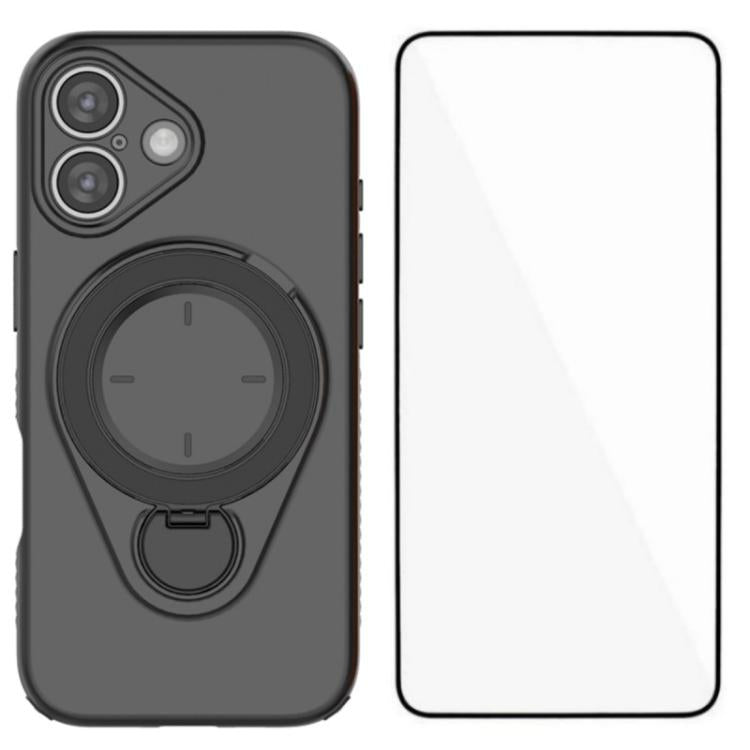 Custodia per telefono WANLONFENG con anello di supporto e protezione per lo schermo., For iPhone 17 Pro Max, For iPhone 17 Pro, For iPhone 17, For iPhone Air