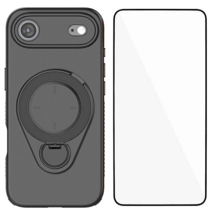 Custodia per telefono WANLONFENG con anello di supporto e protezione per lo schermo., For iPhone 17 Pro Max, For iPhone 17 Pro, For iPhone 17, For iPhone Air