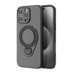 Custodia per telefono WANLONFENG con anello di supporto e protezione per lo schermo., For iPhone 16 Pro Max, For iPhone 16 Pro, For iPhone 16, For iPhone 15 Pro Max