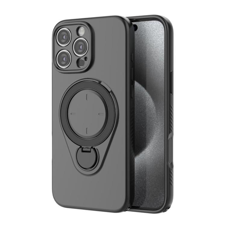 Custodia per telefono WANLONFENG con anello di supporto e protezione per lo schermo., For iPhone 16 Pro Max, For iPhone 16 Pro, For iPhone 16, For iPhone 15 Pro Max