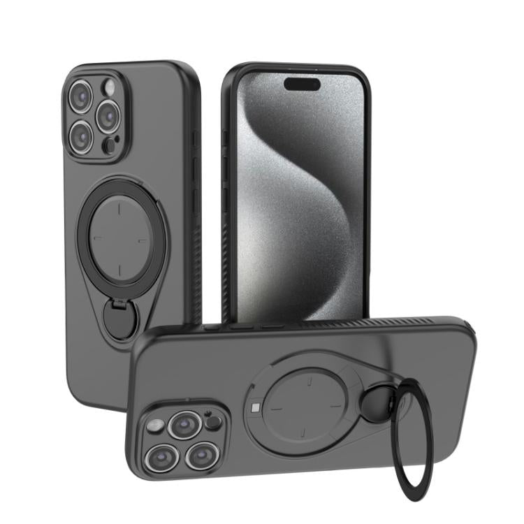 Custodia per telefono WANLONFENG con anello di supporto e protezione per lo schermo., For iPhone 16 Pro Max, For iPhone 16 Pro, For iPhone 16, For iPhone 15 Pro Max
