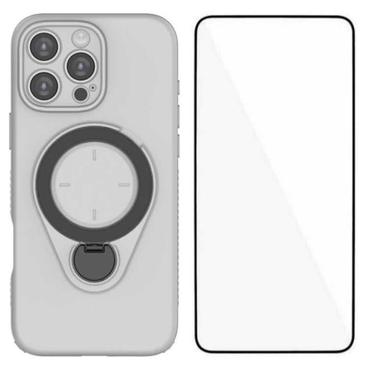 Custodia per telefono WANLONFENG con anello di supporto e protezione per lo schermo., For iPhone 16 Pro Max, For iPhone 16 Pro, For iPhone 16, For iPhone 15 Pro Max