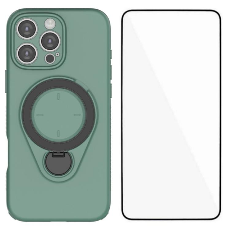 Custodia per telefono WANLONFENG con anello di supporto e protezione per lo schermo., For iPhone 16 Pro Max, For iPhone 16 Pro, For iPhone 16, For iPhone 15 Pro Max