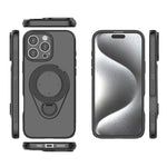 Custodia per telefono WANLONFENG con anello di supporto e protezione per lo schermo., For iPhone 15 Pro, For iPhone 14 Pro, For iPhone 14 Pro Max