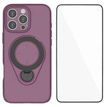 Custodia per telefono WANLONFENG con anello di supporto e protezione per lo schermo., For iPhone 15 Pro, For iPhone 14 Pro, For iPhone 14 Pro Max