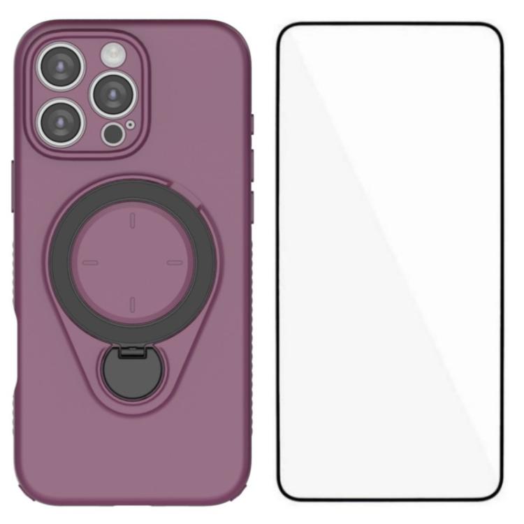Custodia per telefono WANLONFENG con anello di supporto e protezione per lo schermo., For iPhone 15 Pro, For iPhone 14 Pro, For iPhone 14 Pro Max