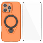 Custodia per telefono WANLONFENG con anello di supporto e protezione per lo schermo., For iPhone 15 Pro, For iPhone 14 Pro, For iPhone 14 Pro Max
