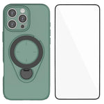 Custodia per telefono WANLONFENG con anello di supporto e protezione per lo schermo., For iPhone 15 Pro, For iPhone 14 Pro, For iPhone 14 Pro Max