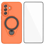 Custodia per telefono WANLONFENG con anello di supporto e protezione per lo schermo., For Samsung Galaxy A37 5G