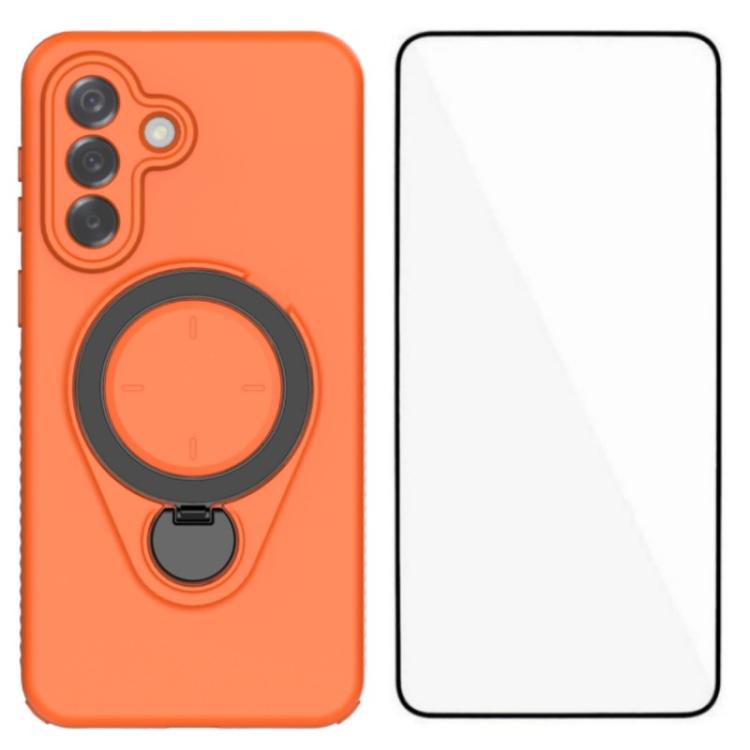 Custodia per telefono WANLONFENG con anello di supporto e protezione per lo schermo., For Samsung Galaxy A37 5G