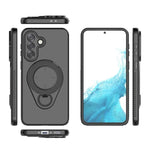 Custodia per telefono WANLONFENG con anello di supporto e protezione per lo schermo., For Samsung Galaxy A37 5G