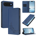 Custodia per telefono magnetica RFID in ecopelle con motivo peonia in rilievo., For iPhone Air, For iPhone 16 Pro Max