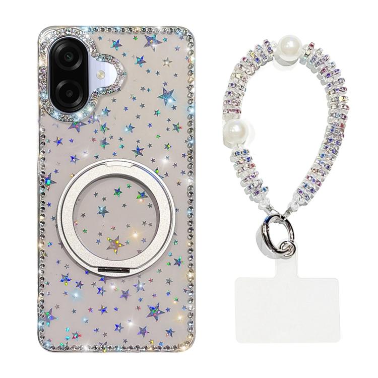 Custodia per telefono Diamond IMD con supporto magnetico in metallo e cinturino, rotazione a 360°., For Samsung Galaxy A07 4G / 5G, For Samsung Galaxy A17 5G