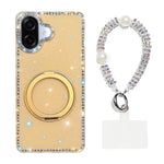 Custodia per telefono Diamond IMD con supporto magnetico in metallo e cinturino, rotazione a 360°., For Samsung Galaxy A07 4G / 5G, For Samsung Galaxy A17 5G