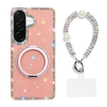 Custodia per telefono Diamond IMD con supporto magnetico in metallo e cinturino, rotazione a 360°., For Samsung Galaxy A36 5G, For Samsung Galaxy A16 5G