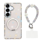 Custodia per telefono Diamond IMD con supporto magnetico in metallo e cinturino, rotazione a 360°., For Samsung Galaxy A36 5G, For Samsung Galaxy A16 5G