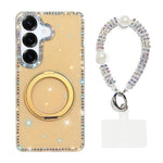 Custodia per telefono Diamond IMD con supporto magnetico in metallo e cinturino, rotazione a 360°., For Samsung Galaxy A36 5G, For Samsung Galaxy A16 5G