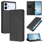 Custodia per telefono magnetica RFID in ecopelle con motivo peonia in rilievo., For Galaxy S26 Edge 5G, For Galaxy S26 Ultra 5G