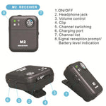 Sistema monitoraggio auricolare wireless MX-M2 2,4 GHz