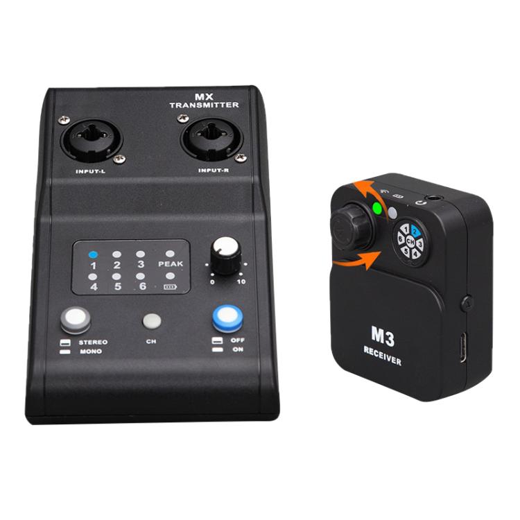 Sistema monitoraggio auricolare wireless MX-M3 2.4 GHz