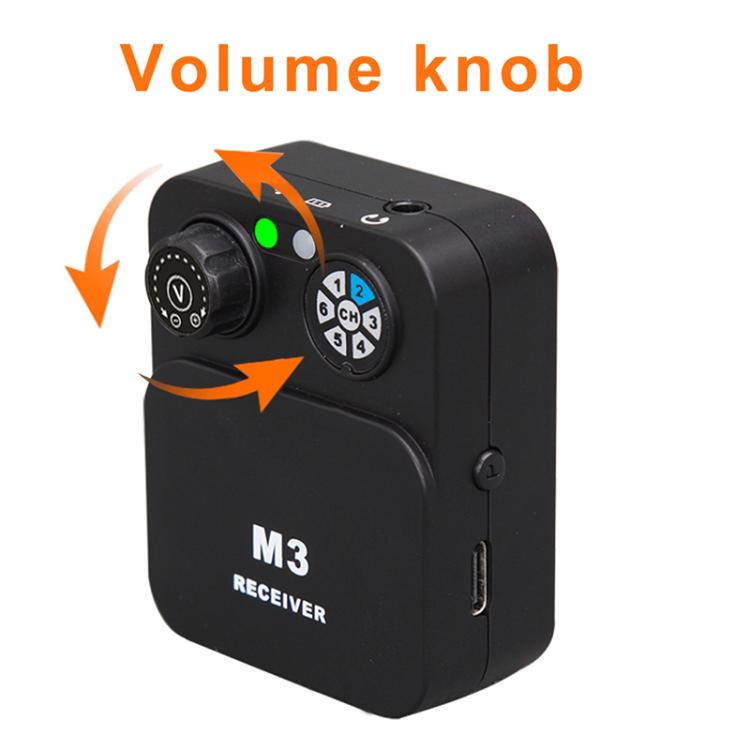 Sistema monitoraggio auricolare wireless MX-M3 2.4 GHz
