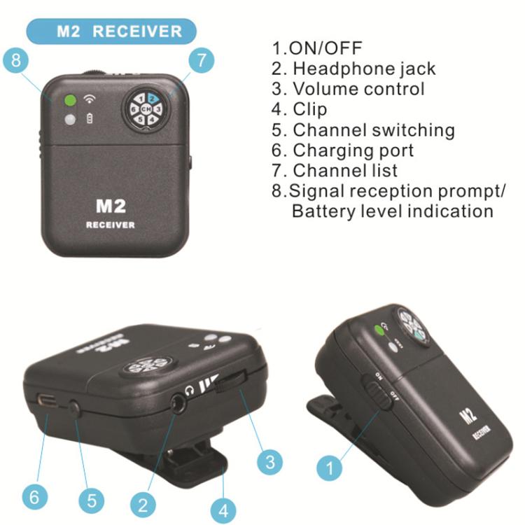 Sistema monitoraggio auricolare wireless MU-M2 per palco