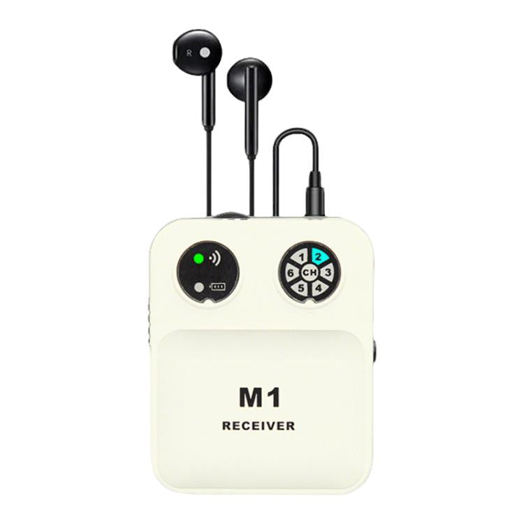 Ricevitore wireless portatile M1 con auricolari cablati