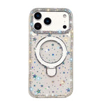 Custodia per telefono antiurto con supporto magnetico IMD a doppia faccia e strass., For iPhone 17 Pro Max, For iPhone 17 Pro