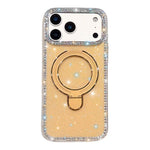 Custodia per telefono antiurto con supporto magnetico IMD a doppia faccia e strass., For iPhone 17 Pro Max, For iPhone 17 Pro