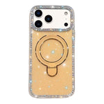 Custodia per telefono antiurto con supporto magnetico IMD a doppia faccia e strass., For iPhone 17 Pro Max, For iPhone 17 Pro